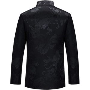 Wecotton abito da uomo Hanfu abiti tradizionali cinesi camicia Kung Fu uniforme con cappotto a maniche lunghe e pantaloni - Product Image 4
