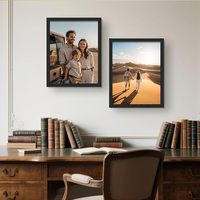 Toptan ucuz siyah resim posteri ahşap fotoğraf çerçevesi boyutları A1-A16 24x36 24x24 20x20 18x16 ahşap fotoğraf çerçevesi