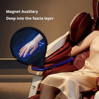 Fauteuil de massage électrique de luxe C130 de haute qualité, 4D, 6 rouleaux, corps entier, zéro gravité, thérapeutique, en cuir PU, portable
