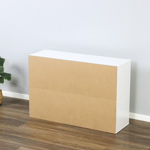 Legno 6 cubo di stoccaggio espositore organizzatore libreria con pannello posteriore facile montaggio scaffali in legno bianco finitura libreria - Product Image 6