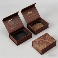 Boîte d'emballage cadeau magnétique en carton rigide Eva avec insert en mousse Eva, logo personnalisé, vente en gros