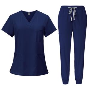 Set da donna lavabile in lavatrice abbigliamento da lavoro da infermiera per uso salone di bellezza - Product Image 4