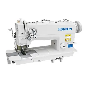 HK-842D direct drive high speed double needle lockstitch sewing machine parsllel sewing with standard hook