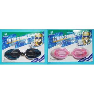 Lunettes de natation avancées pour enfant avec bouchons pour le nez et les oreilles, lentilles en plastique, couleurs assorties - Product Image 3