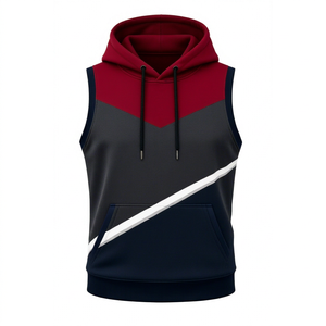 Men's Workout Hooded Tank Tops Bodybuilding Muscle Shirt <b>Sleeveless</b> Gym Training <b>Hoodies</b> - Product Image 1