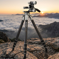 Trépied professionnel en fibre de carbone Fotopro E7 pour télescope, caméra vidéo, adapté aux photographies en climat extrêmement froid et rigoureux