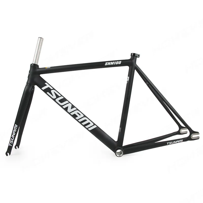 Tsunami SNM100 700C Aluminum Fixed Gear Bike Frame & Fork - 49Cm