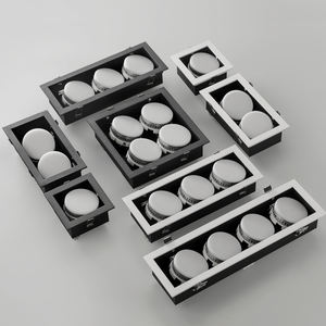 PULUOTI <span class=keywords><strong>GX53</strong></span> <span class=keywords><strong>LED</strong></span> Downlight da incasso 7W AC85-265V 525LM 110 gradi 3000K/4000K/6000K luce di Design moderno per soggiorno - Product Image 2