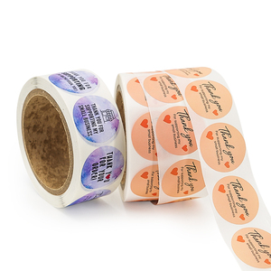 Custom Printed <b>Logo</b> Labels for Packaging Vinyl Waterproof <b>Sticker</b> Printing Roll Label Round <b>Stickers</b> - Product Image 1