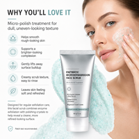 Soin exfoliant hydratant bio anti-âge pour les ridules, à la vitamine C et aux enzymes de fruits, gommage visage pour les taches brunes et les rides
