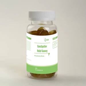 Gomas de Suplemento Personalizadas OEM, Gel de Aloe Vera de Curaçao, Pó Liofilizado, Polidextrose, Goma Vegana para Saúde - Product Image 1