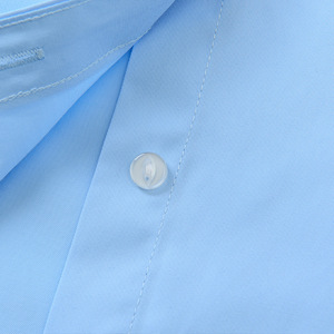 Camicia estiva di nuovo arrivo in cotone massiccio in poliestere a maniche lunghe Chemise per camicie da uomo uniformi formali camicie da ufficio - Product Image 3