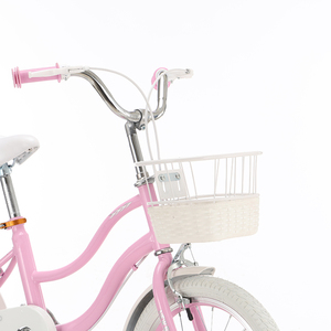 Bicicleta Infantil Modelo Princesa de 14" con Aleación de Magnesio de Una Sola Velocidad Ruedas de Entrenamiento y Sillín Ajustable para Niños de 3 a 8 Años - Product Image 6