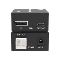 Convertisseur Vidéo sur Fibre Optique 4K60Hz DP1.4, Extension sur Fibre Monomode jusqu'à 10km, Prise en Charge RGB 4:4:4, Conforme HDCP 2.2