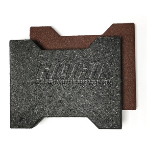 HUHA犬用骨ゴムタイル歩道用安定した衝撃吸収滑り止め耐摩耗性ゴム舗装 - Product Image 2