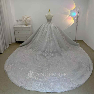 Vestido de Novia Romántico Estilo Princesa con Espalda de Encaje y Cuentas, Vestido de Novia Lsjj67 - Product Image 6