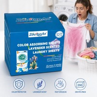 ZouRunAn Hojas de Lavandería con Aroma a Lavanda, Personalización de Marca Privada OEM, Fragancia Personalizada, 50+240 Unidades, Venta al Por Mayor