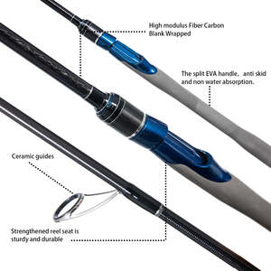 Usine toutes sortes de cannes de haute qualité Inline Rod <span class=keywords><strong>Daiwa</strong></span> <span class=keywords><strong>Spinning</strong></span> Fuji Guide <span class=keywords><strong>canne</strong></span> à pêche - Product Image 2