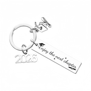 Llavero de Acero Inoxidable con Frase Inspiradora, Regalo para la Temporada de Graduación 2026, Pequeño Obsequio Festivo con Letras - Product Image 4