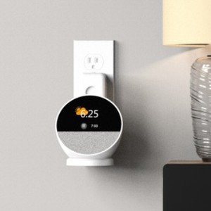 Soporte de Audio Plegable de ABS para <span class=keywords><strong>Echo</strong></span> <span class=keywords><strong>Spot</strong></span> T5, Altavoz de Pared, Diseño Fácil de Instalar - Product Image 3