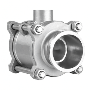 Vanne à bille électrique COVNA DN40 1,5 pouce 3 pièces 1000 WOG 12V DC en acier inoxydable 316, actionneur de vanne à bille, vanne à bille motorisée - Product Image 5