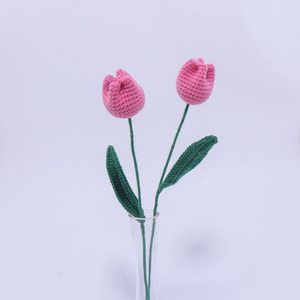 Rosa eterna con fiore acrilico fatto a mano a maglia fiore all'uncinetto san valentino regali di natale per le donne - Product Image 5