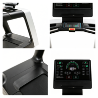 Cinta de correr comercial con motor de CA, pantalla LED, inclinación eléctrica automática, carga inalámbrica, resistente, para gimnasio, 1-20 km/h
