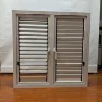 Ventanas Modernas de PVC con Persianas Ajustables, Aislamiento Térmico, Antirrobo, Contraventanas Duraderas para Casa y Apartamento