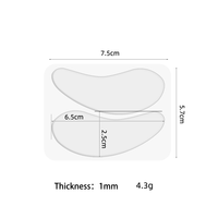 Groothandel Medisch Gekeurde Veganistische Siliconen Oogmasker Patch Herbruikbaar 1MM Ultradun Anti-rimpel Oogpad voor Alle Huidtypen