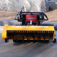 Tondeuse à gazon professionnelle à chenilles en caoutchouc épaissi, alimentée à l'essence, la meilleure tondeuse commerciale pour les talus, les parcs et les fairways de golf
