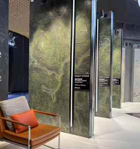 Hoja de mármol verde Victoria, estilo de diseño moderno, acabado pulido de calcita verde para decoración Interior de Hotel, forma de losa grande - Product Image 3