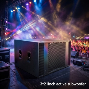 อุปกรณ์เสียงระดับมืออาชีพ AUDIO IMPACTO 321 ซับวูฟเฟอร์ไม้แบบแอคทีฟสำหรับใช้งานกลางแจ้ง ขนาด 3*21 นิ้ว กำลังขับ 2400 วัตต์ เสียงคาร์ดิออยด์ IMPACTO 321 H - Product Image 3