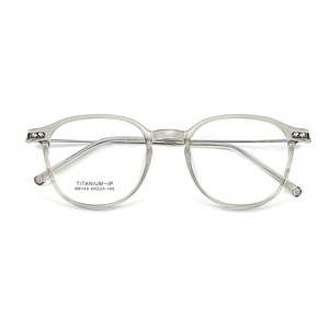 Monture de lunettes ovale en titane M8143, légère, style coréen, monture complète, unisexe, adulte, convient à toutes les formes de visage, origine Danyang - Product Image 3