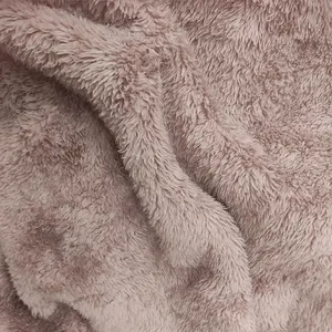 Khăn Trải Giường Vải Rèm Vải Siêu Mềm 100% Polyester Vải Dệt Gấu Teddy Lông