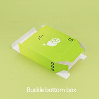 Boîte de papier d'emballage de carton jetable écologique à bas prix d'usine