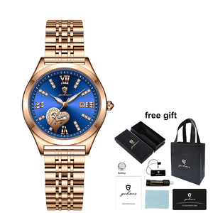 Gohuos 7816 Nuevo <span class=keywords><strong>Reloj</strong></span> de Pulsera de Lujo para Mujer, Resistente al Agua, <span class=keywords><strong>Reloj</strong></span> de Cuarzo Original para Damas, con Caja y Bolsa - Product Image 2