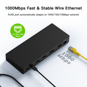 Hub <span class=keywords><strong>Usb</strong></span> C 14 Trong 1 Bộ Chuyển Đổi Dual HDM I Dual DP 4K Trạm Nối Hiển Thị Bốn Màu Đa Năng Sạc PD Internet <span class=keywords><strong>Lan</strong></span> 1000M - Product Image 4
