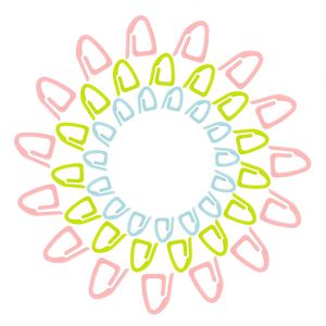 Outil de crochet en plastique porte-aiguille boucle d'ouverture compteur de marque bricolage - Product Image 2