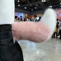 Queue d'animal électrique style renard, rechargeable, à commande vocale et télécommandée, qui s'agitte, pour cosplay et conventions d'anime, en peluche