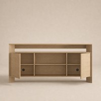 Meuble TV moderne en bois pour salon, meuble de rangement avec étagères ouvertes, console, buffet, meuble de rangement