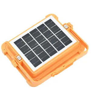 Outdoor Waterproof Portable Emergency Lighting Rechargeable Solar LED Work Light For Camping Night markets