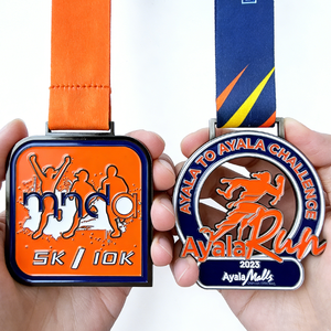 Medaglia d'Oro Personalizzabile per Maratona, Eventi Sportivi, Competizioni di Atletica, Medaglia Commemorativa - Stampa UV 3D su Metallo Fuso - Product Image 1