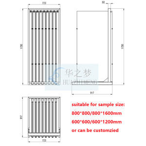 Kim loại trang trí gạch hiển thị đứng đá cẩm thạch đá trượt hiển thị Kệ Gạch gốm showroom hiển thị đứng giá - Product Image 3