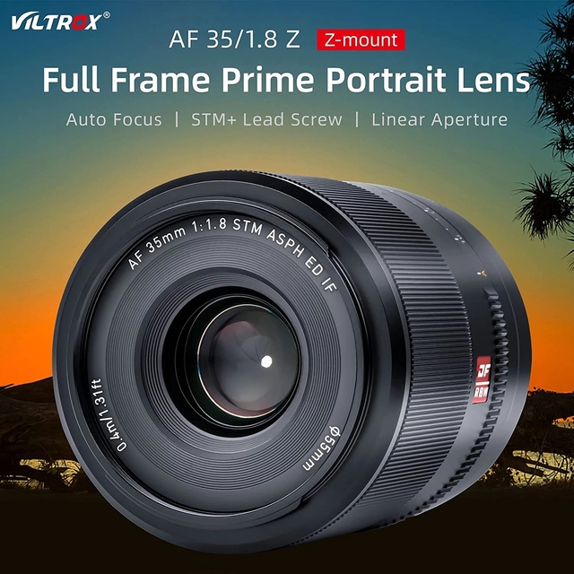 VILTROX AF 35mm F1.8 Nikon Z Lens Full Frame Z Mount Lens for Nikon Z Mount Cameras Zfc Z5 Z6 Z7 II Z50
