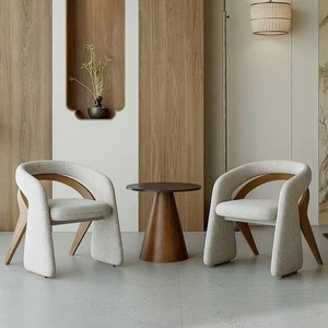<span class=keywords><strong>Chaise</strong></span> de salle à manger ergonomique de luxe, durable, de <span class=keywords><strong>haute</strong></span> qualité, avec revêtement en tissu doux et pieds en bois, pour salle à manger et <span class=keywords><strong>cuisine</strong></span> - Product Image 2