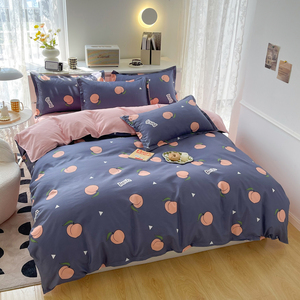 100% Polyester microfibre tissu housse de <span class=keywords><strong>couette</strong></span> ensemble moderne motif végétal <span class=keywords><strong>imprimé</strong></span> literie avec taies d'oreiller pour la maison et l'hôtel - Product Image 3