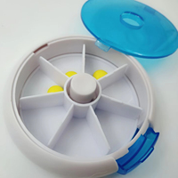 Portable pharmacie tablette conteneur pliant en plastique pilulier médecine médicament organisateur boîte de rangement vide pilulier cas