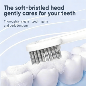 Cepillo de Dientes Giratorio Todo en Uno con Cerdas Suaves Reutilizables, Libera Pasta de Dientes Automáticamente, Compacto para Viajes y Uso en Hoteles - Product Image 4