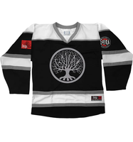 Tonton CustomCustom Maillots de hockey sur glace Uniformes de transfert de chaleur personnalisés Équipes de jeunes Durable 100% Polyester Tissu 220g Hockey