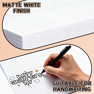 Etiquetas de dirección de 2"x4" con adhesivo fuerte, 1000 etiquetas, 100 hojas, fáciles de aplicar, impresión láser e inyección de tinta para envíos de paquetes. - Product Image 4